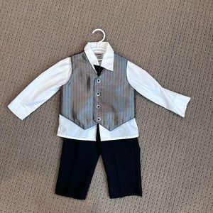 24 Month Dress Pants, Vest & Tie Set - Holiday Wedding (toddler)